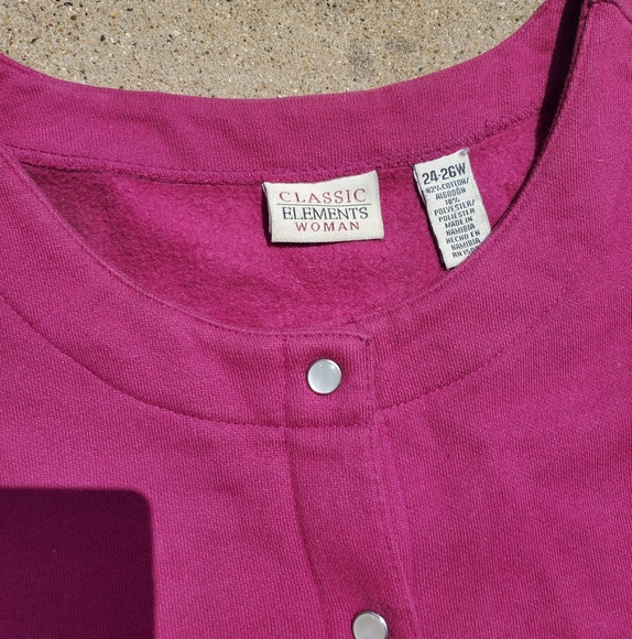 Classic Elements Crewneck Sweater sz 24w - Picture 2 of 3